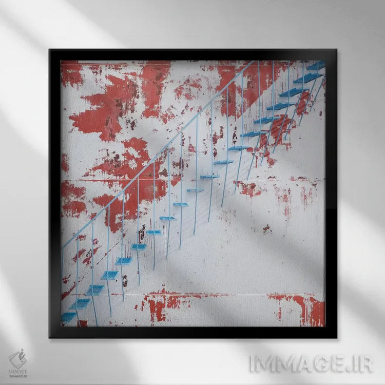 تابلو کارخانه فردونیا یوتا ۱ اثر دیوید کلاپ - نمای قابدار مشکی