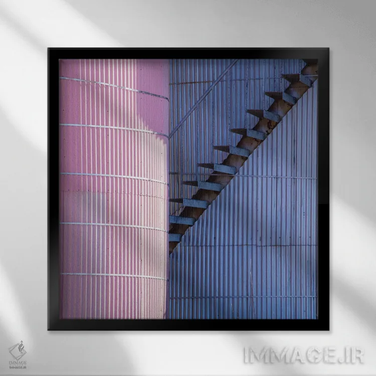 تابلو کارخانهٔ فردونیا یوتا شمارهٔ نه اثر دیوید کلاپ - نمای قابدار مشکی