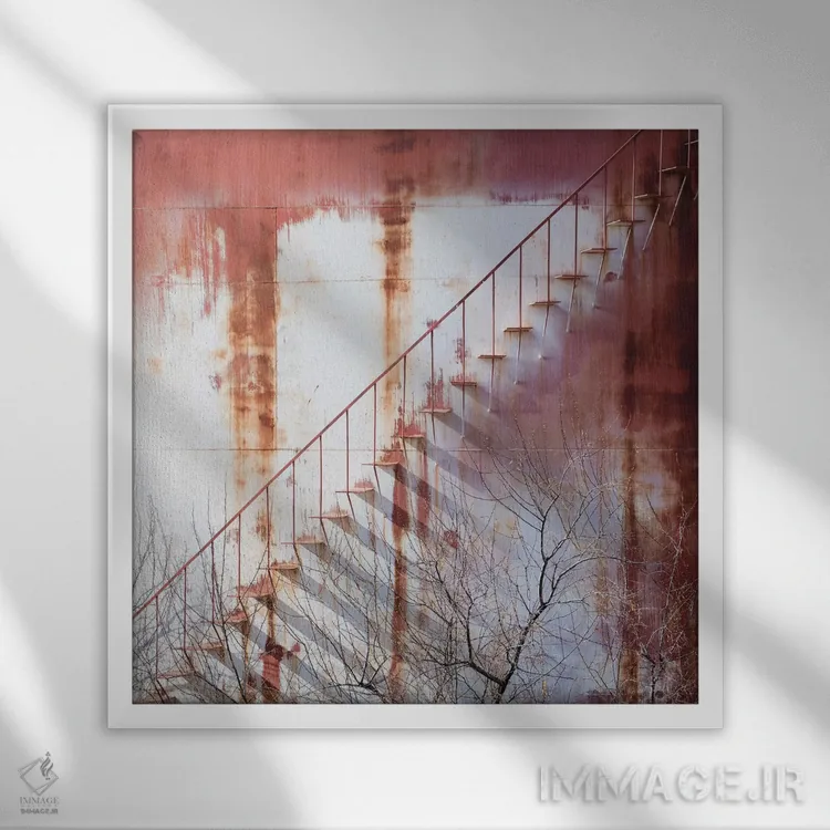 تابلو کارخانهٔ فردونیا یوتا شمارهٔ هفت اثر دیوید کلاپ - نمای قابدار سفید