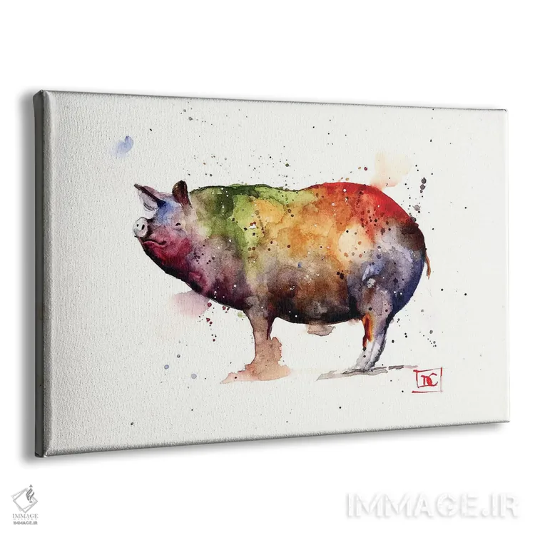 تابلو خوک اثر باور کراوزر - نمای پرسپکتیو محصول