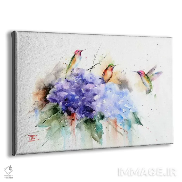 تابلو سه مرغ مگسخوار اثر باور کراوزر - نمای پرسپکتیو محصول