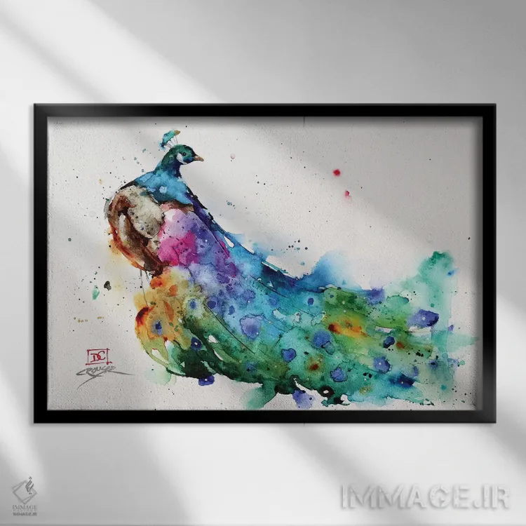 تابلو چشمگیر اثر باور کراوزر - نمای قابدار مشکی