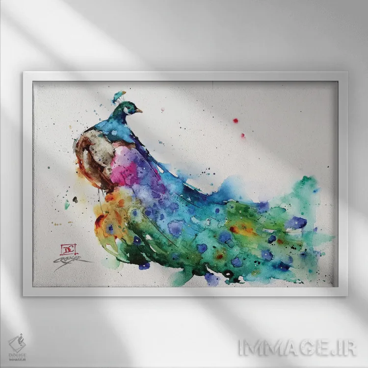 تابلو چشمگیر اثر باور کراوزر - نمای قابدار سفید