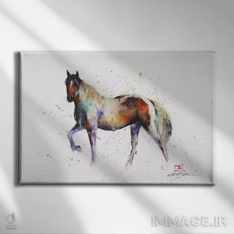 تابلو قدم زدن اثر باور کراوزر - نمای روبهرو روی دیوار