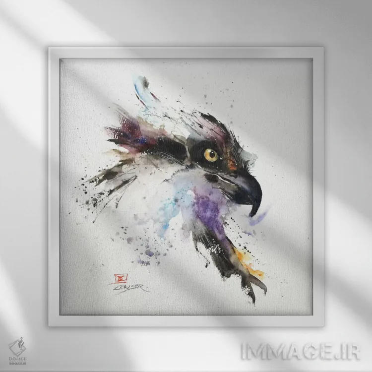 تابلو عقاب شمارهٔ دو اثر باور کراوزر - نمای قابدار سفید