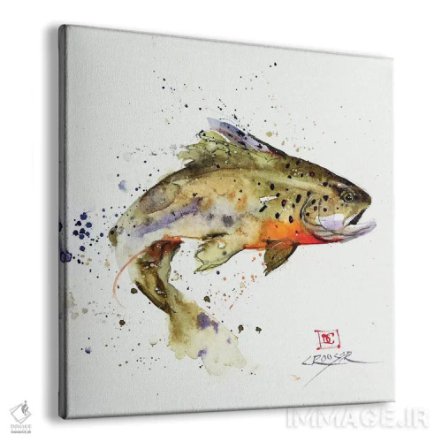 تابلو پرش مناسب ماهی قزلآلا اثر باور کراوزر - نمای پرسپکتیو محصول