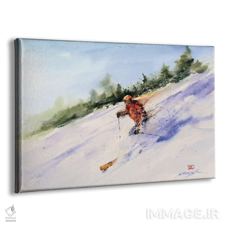 تابلو استاد سراشیبی اثر باور کراوزر - نمای پرسپکتیو محصول