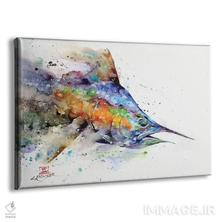 تابلو مارلین (نوعی ماهی) اثر باور کراوزر - نمای پرسپکتیو محصول