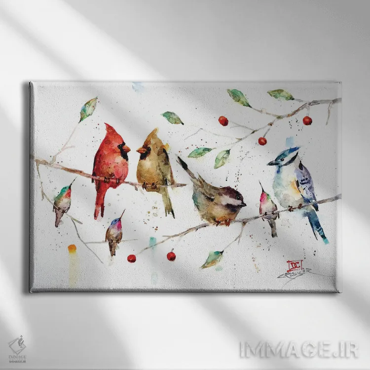 تابلو لحظات شاد اثر باور کراوزر - نمای روبهرو روی دیوار