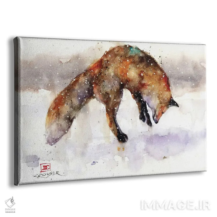 تابلو روباه جهنده اثر باور کراوزر - نمای پرسپکتیو محصول