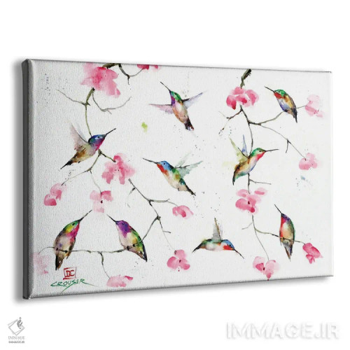 تابلو دیدار مرغهای مگسخوار اثر باور کراوزر - نمای پرسپکتیو محصول