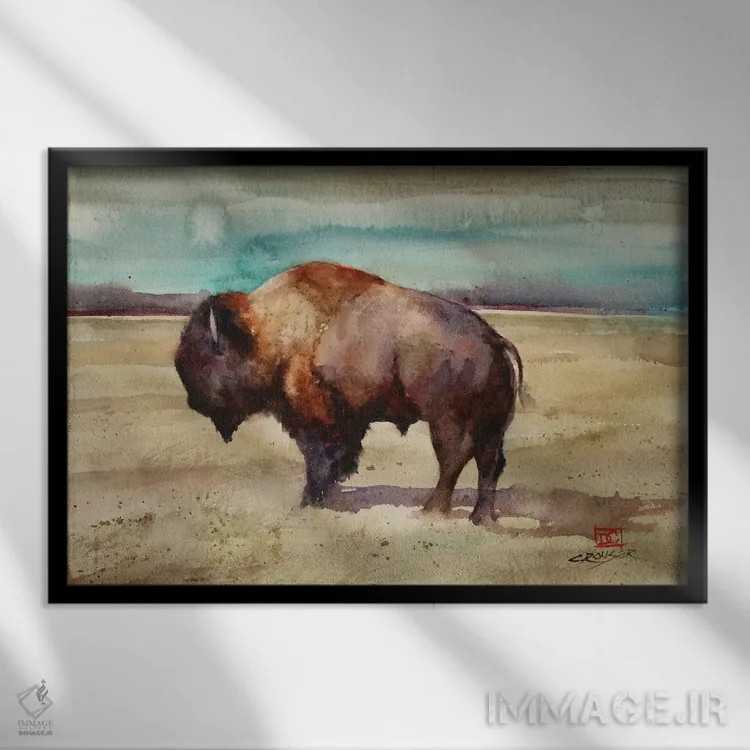 تابلو یاغی اثر باور کراوزر - نمای قابدار مشکی