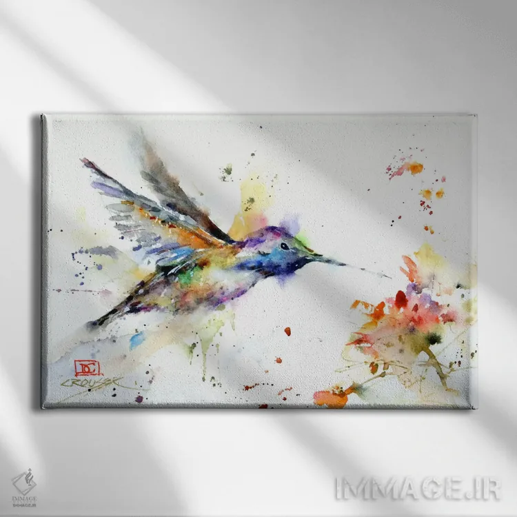 تابلو سفر رنگارنگ اثر باور کراوزر - نمای روبهرو روی دیوار