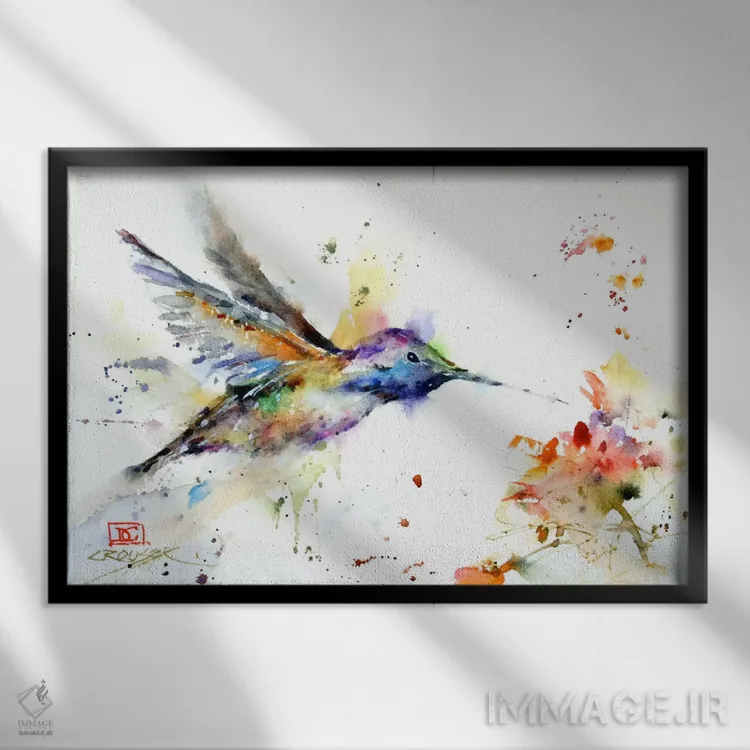 تابلو سفر رنگارنگ اثر باور کراوزر - نمای قابدار مشکی