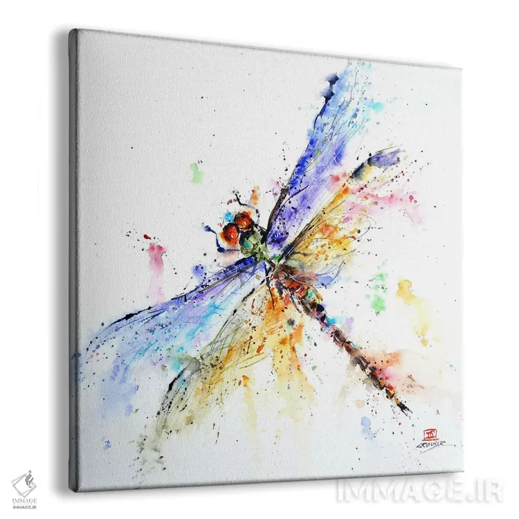 تابلو سنجاقک اثر باور کراوزر - نمای پرسپکتیو محصول