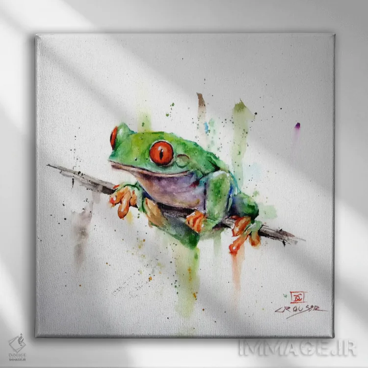 تابلو قورباغه اثر باور کراوزر - نمای روبهرو روی دیوار