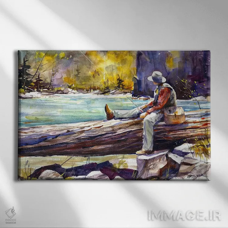 تابلو زمان ماهیگیری اثر باور کراوزر - نمای روبهرو روی دیوار