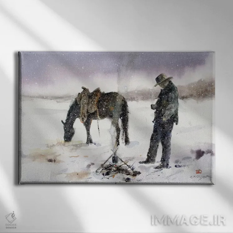 تابلو ایست اثر باور کراوزر - نمای روبهرو روی دیوار