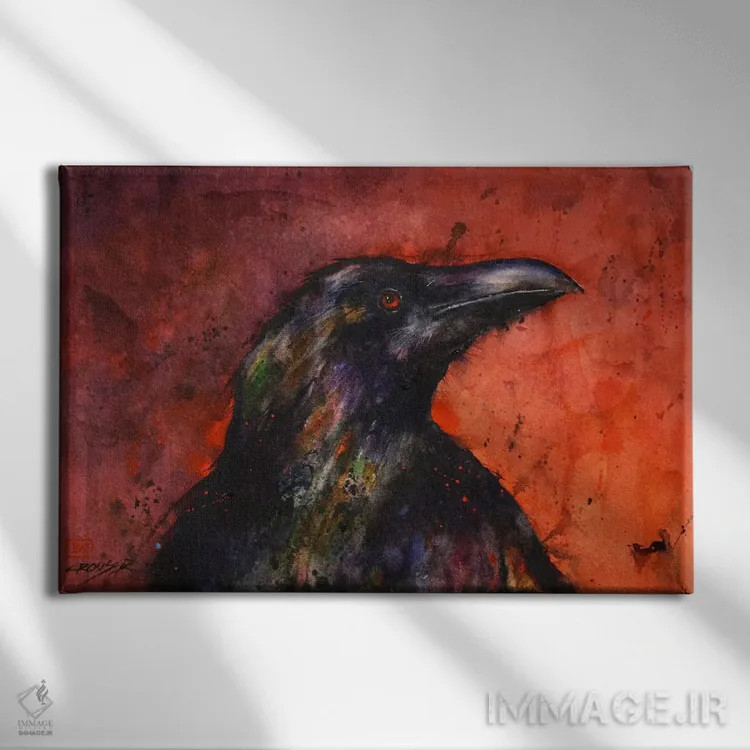 تابلو کلاغ II اثر باور کراوزر - نمای روبهرو روی دیوار