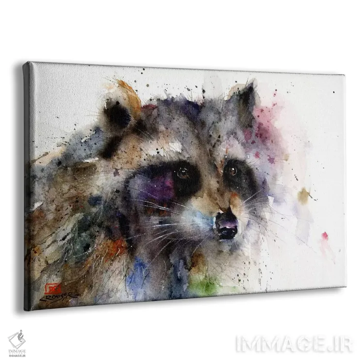 تابلو راکون (راسوی آمریکایی) اثر باور کراوزر - نمای پرسپکتیو محصول