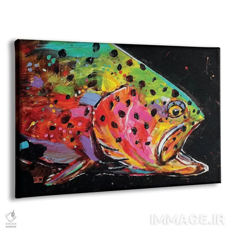 تابلو قزلآلای دیوانه اثر باور کراوزر - نمای پرسپکتیو محصول