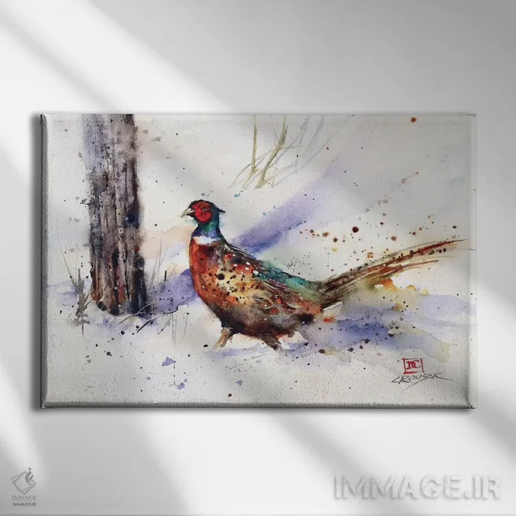 تابلو خروس بازگشت اثر باور کراوزر - نمای روبهرو روی دیوار