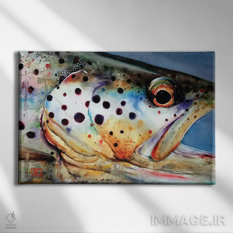 تابلو منظر از چشم براون (نام خاص) اثر باور کراوزر - نمای روبهرو روی دیوار