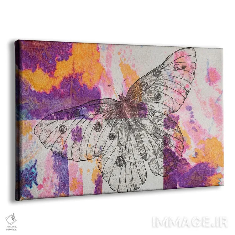 تابلو پرواز پروانه اثر دنیلا کارلتی - نمای پرسپکتیو محصول