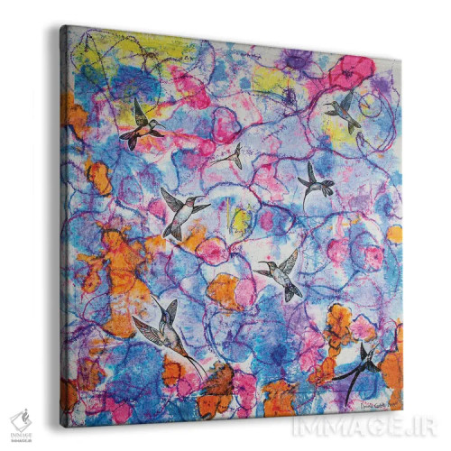 تابلو رقص مرغان مگسخوار اثر دنیلا کارلتی - نمای پرسپکتیو محصول