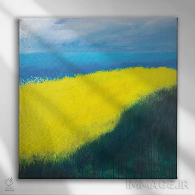 تابلو از جزیره زرین II اثر دنیلا کارلتی - نمای روبهرو روی دیوار