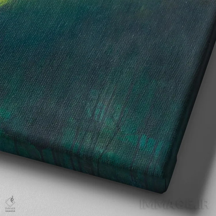 تابلو از جزیره زرین II اثر دنیلا کارلتی - نمای نزدیک بافت بوم