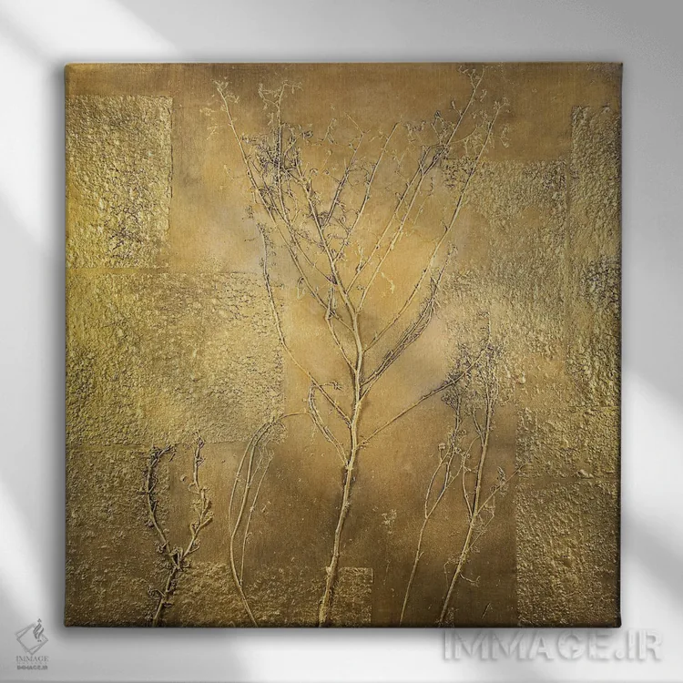 تابلو درخت طلایی اثر دنیلا کارلتی - نمای روبهرو روی دیوار