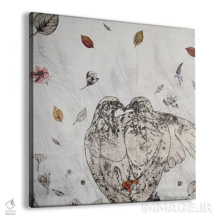تابلو بوسه اثر دنیلا کارلتی - نمای پرسپکتیو محصول