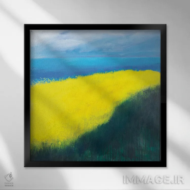 تابلو از جزیره زرین II اثر دنیلا کارلتی - نمای قابدار مشکی