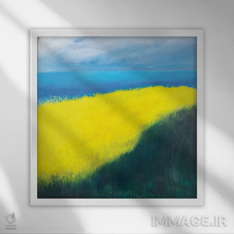 تابلو از جزیره زرین II اثر دنیلا کارلتی - نمای قابدار سفید