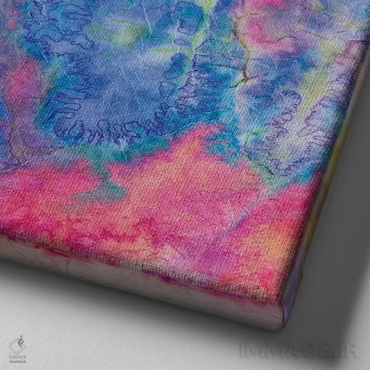 تابلو مرغ مگسخوار اثر دنیلا کارلتی - نمای نزدیک بافت بوم