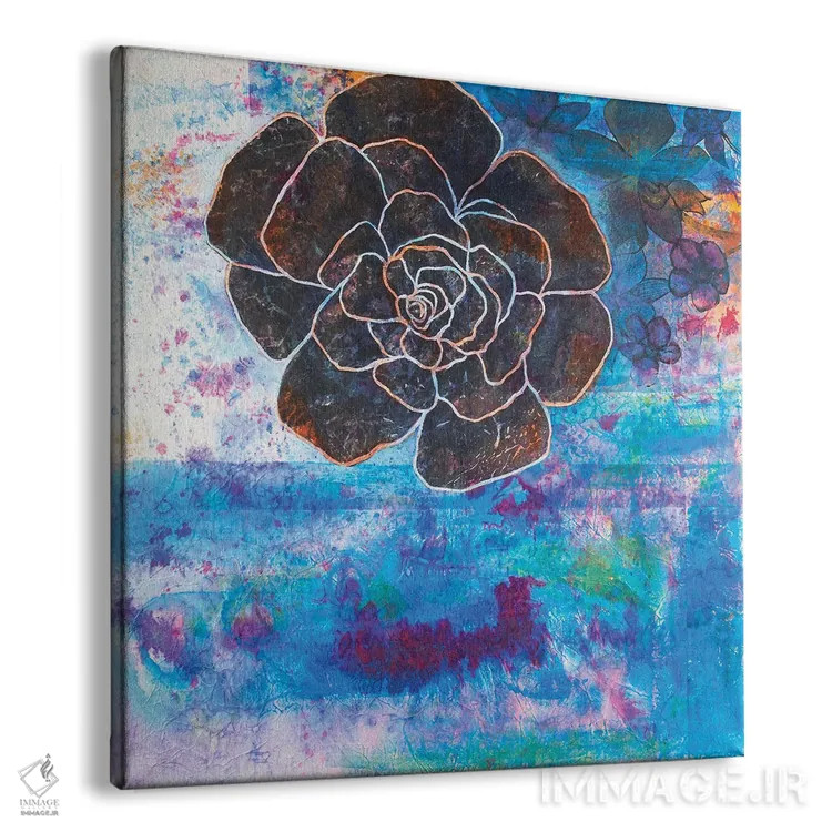 تابلو گل صدتومانی در چشمانداز I اثر دنیلا کارلتی - نمای پرسپکتیو محصول