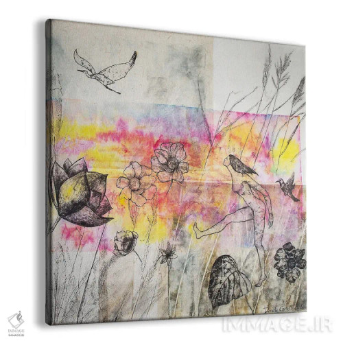 تابلو در مسیر حواصیلها اثر دنیلا کارلتی - نمای پرسپکتیو محصول