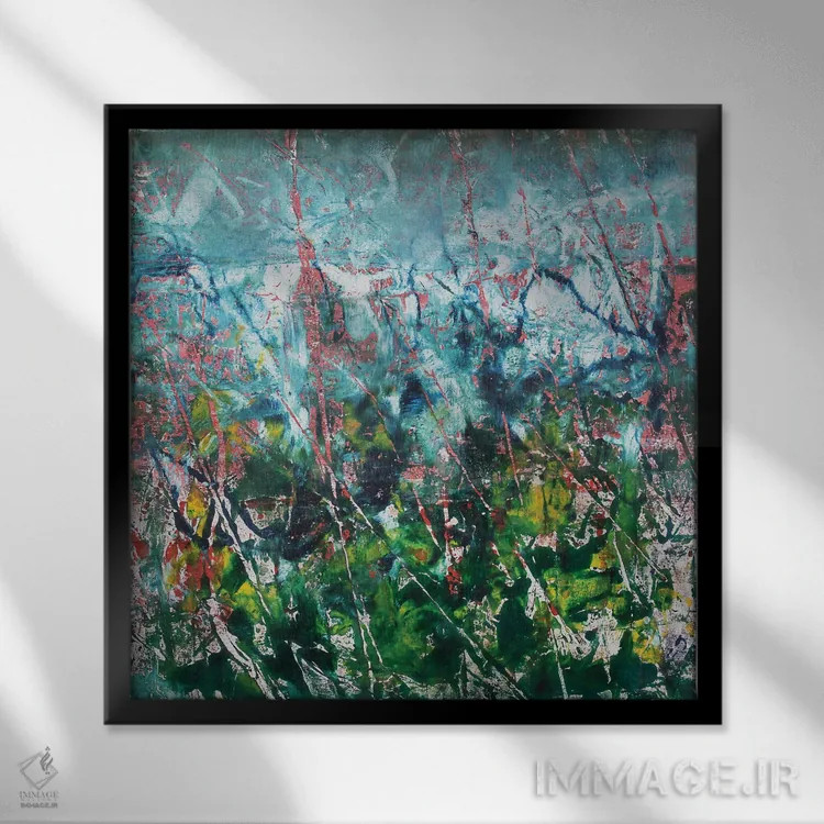 تابلو نفس طبیعت VII اثر دنیلا کارلتی - نمای قابدار مشکی