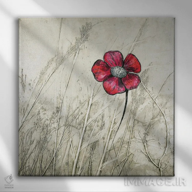 تابلو باغ گچی VII اثر دنیلا کارلتی - نمای روبهرو روی دیوار