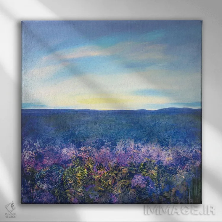 تابلو طلوع آفتاب I اثر دنیلا کارلتی - نمای روبهرو روی دیوار