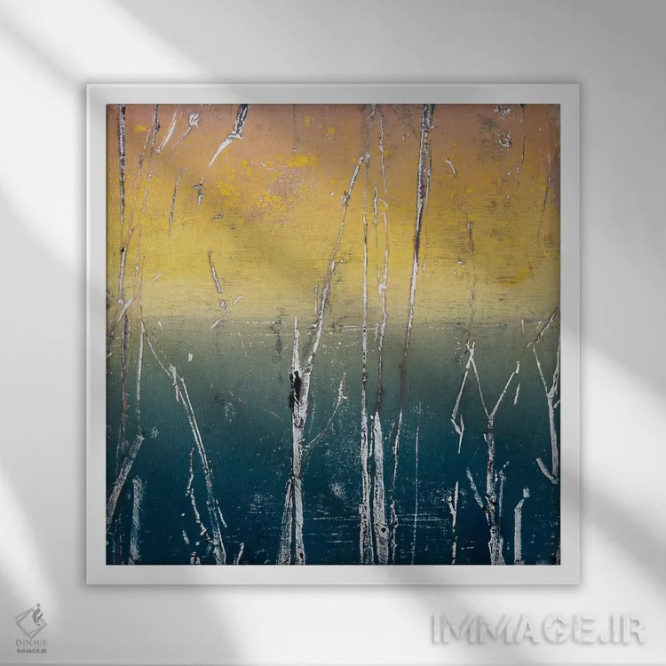 تابلو روز نو XIV اثر دنیلا کارلتی - نمای قابدار سفید