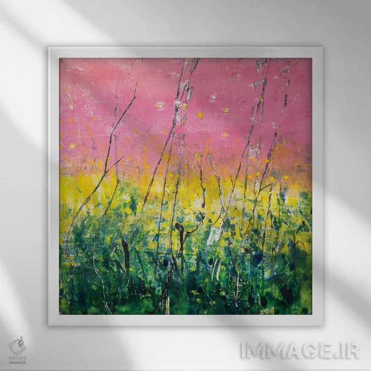 تابلو نفس طبیعت VIII اثر دنیلا کارلتی - نمای قابدار سفید