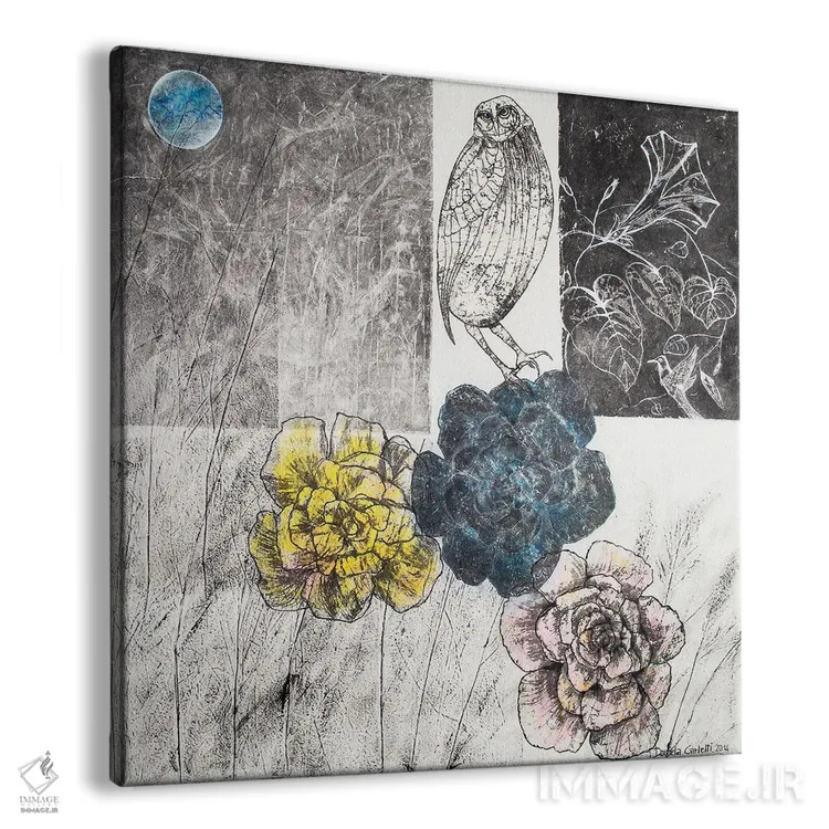 تابلو شب جغد کوتوله اثر دنیلا کارلتی - نمای پرسپکتیو محصول