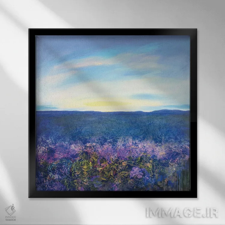 تابلو طلوع آفتاب I اثر دنیلا کارلتی - نمای قابدار مشکی