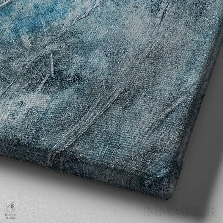 تابلو نفس زمین، قطعه I اثر دنیلا کارلتی - نمای نزدیک بافت بوم