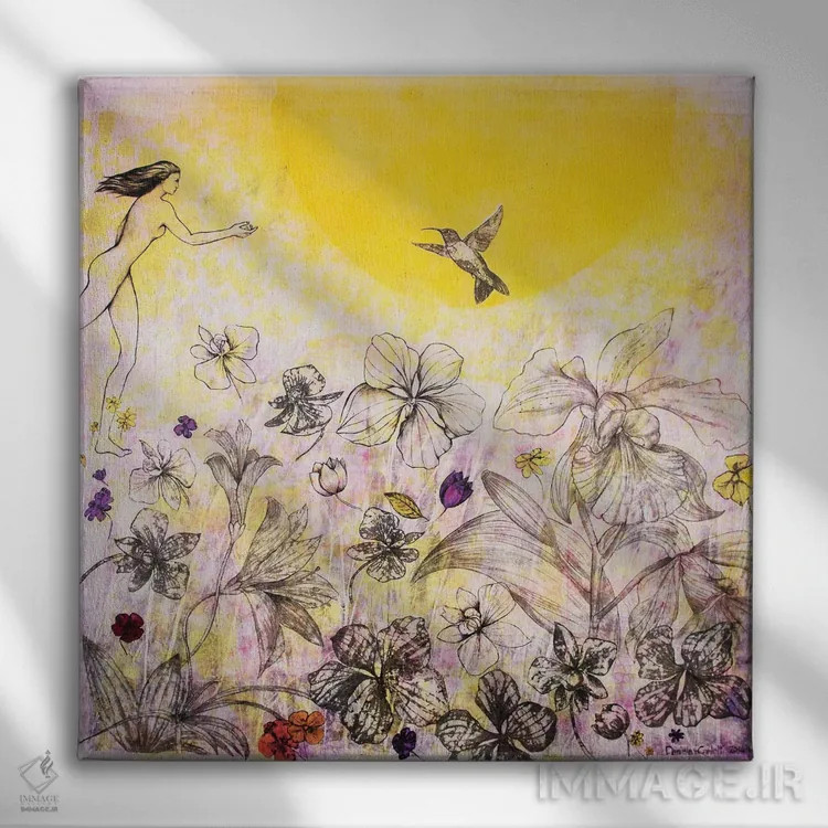 تابلو دعوت اثر دنیلا کارلتی - نمای روبهرو روی دیوار