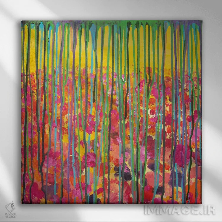 تابلو چشمانداز کوچک I اثر دنیلا کارلتی - نمای روبهرو روی دیوار