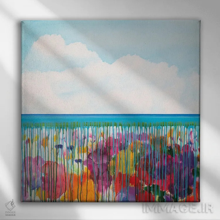 تابلو مد بالا III اثر دنیلا کارلتی - نمای روبهرو روی دیوار