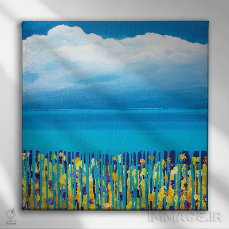 تابلو چشمانداز کوچک III اثر دنیلا کارلتی - نمای روبهرو روی دیوار